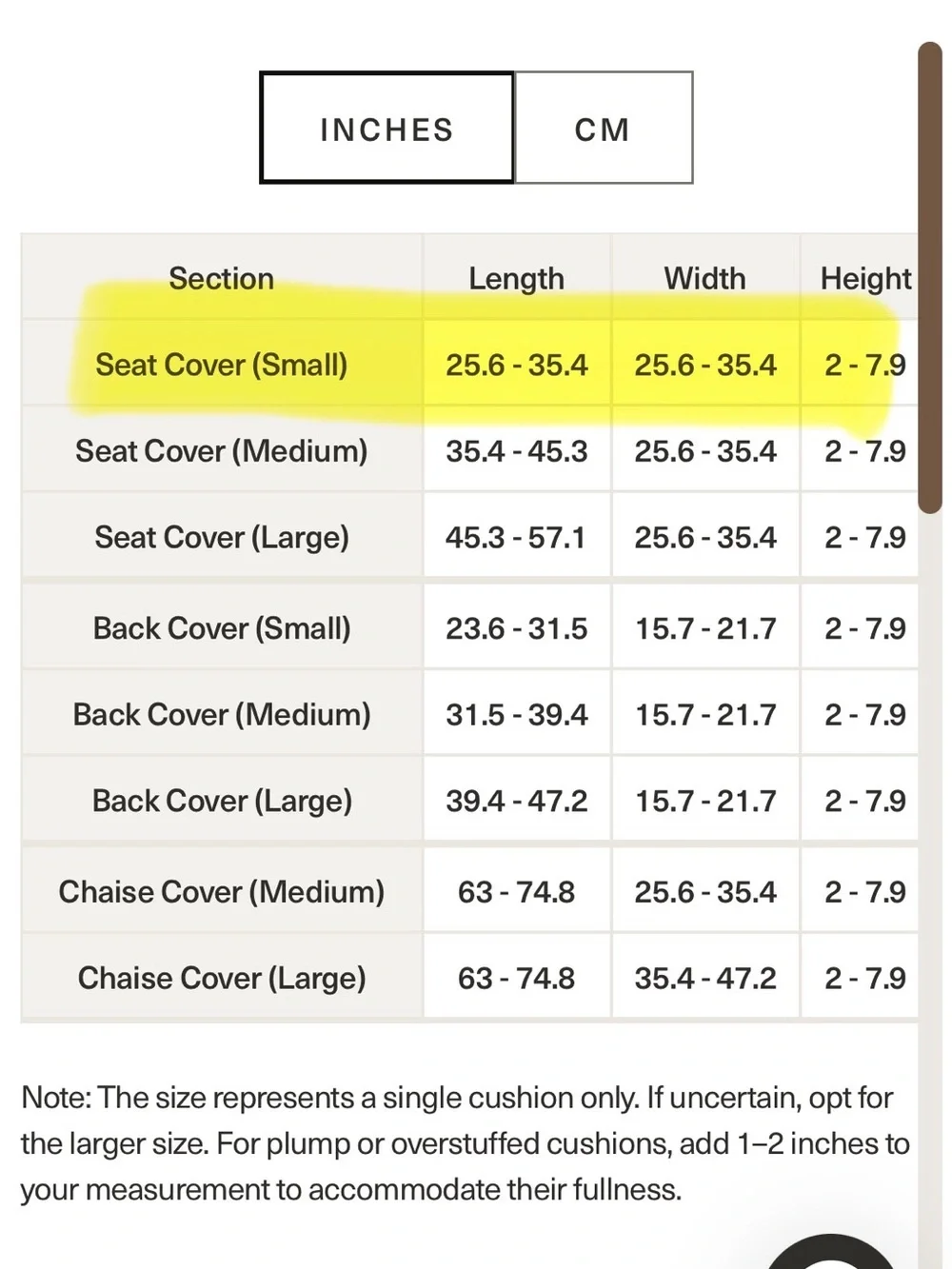 Nolan Interior Set of 6 Miracle Plush Chenille Sofa Seat Covers — Small, Oatmeal
